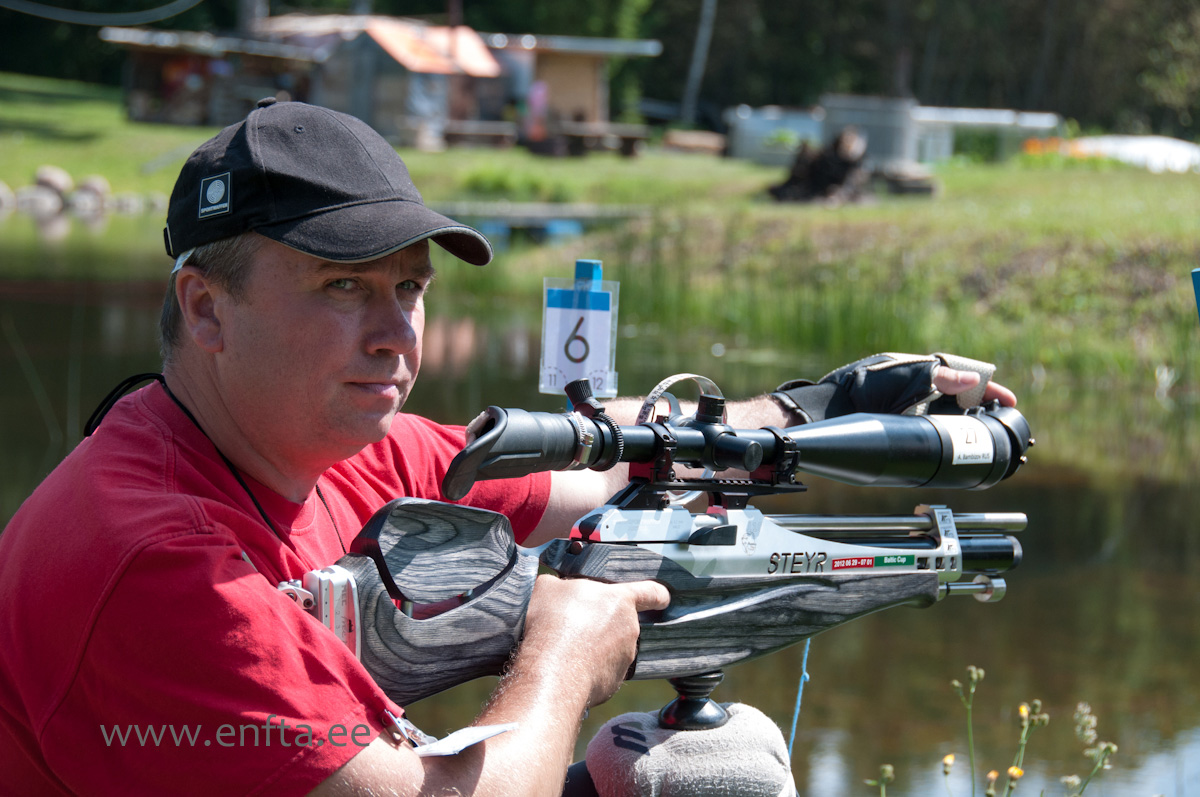 Alexander Bambizov RU, Steyr LG 110 Field Target, Tasco Custom Shop 12-60x56